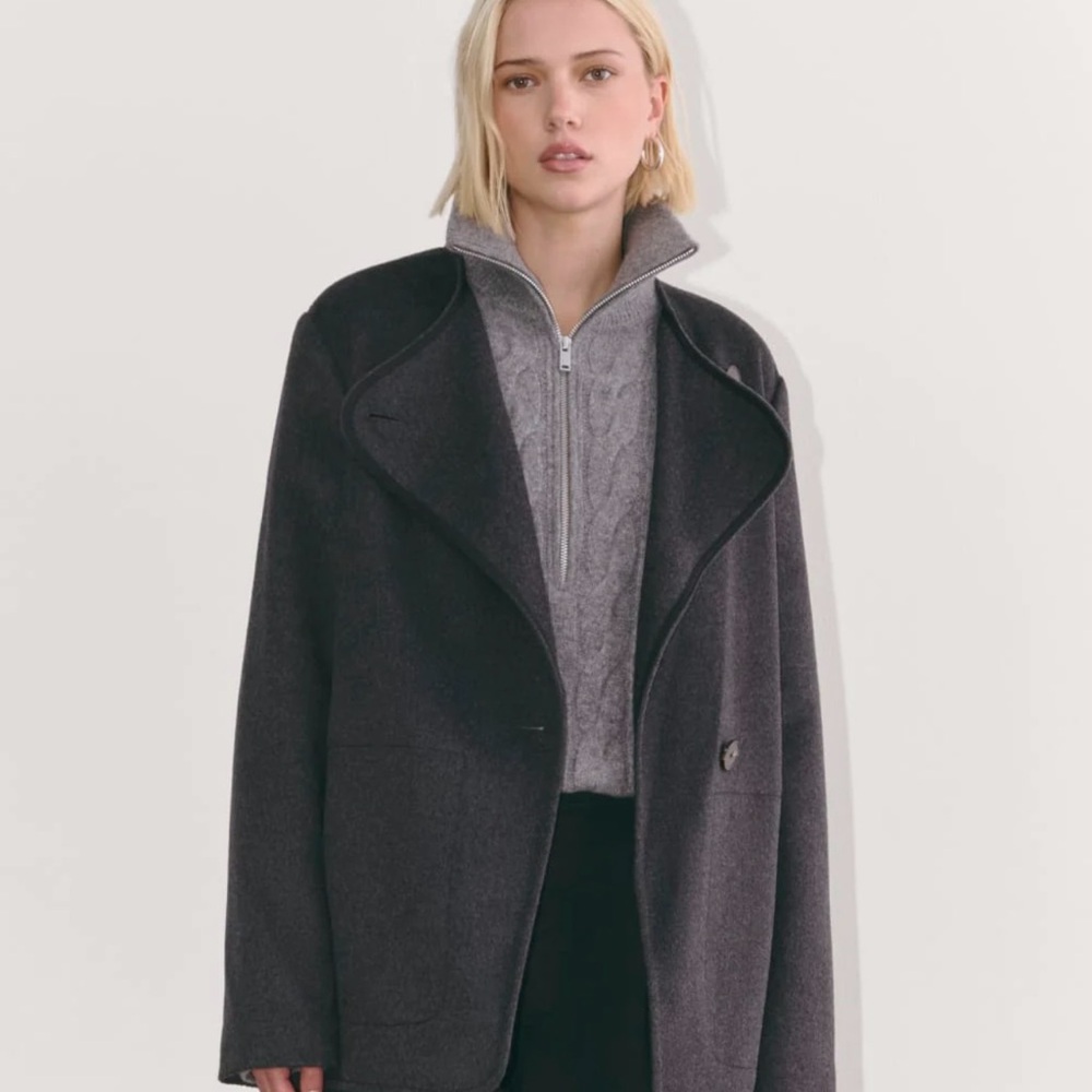 Everlane Charcoal Pea Coat